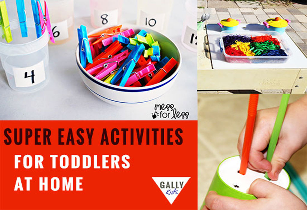 Easy activities for toddlers that you can easily do at home. Make every day count, make every day an activity day with these crafts, games and more.. @gallykids