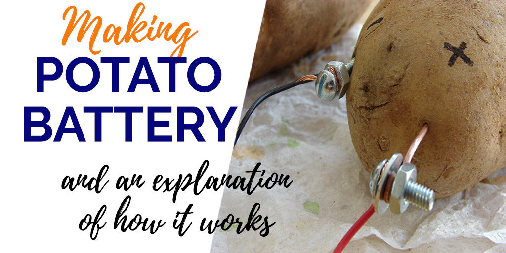 The Classic science experiment of making a potato battery and how this works.