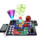 Snap Circuits Lights Electronics Discovery Kit - a cool science kit for older kids to learn how electronic circuits work and making a few fun things from it.