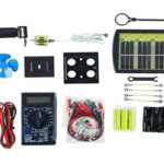 Solar Lab Electricity Learning kit for kids - a kit for circuit building. They also learn how to make solar batteries!