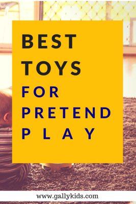 A list of toys for pretend play that help with your child's mental, social and psychological development.