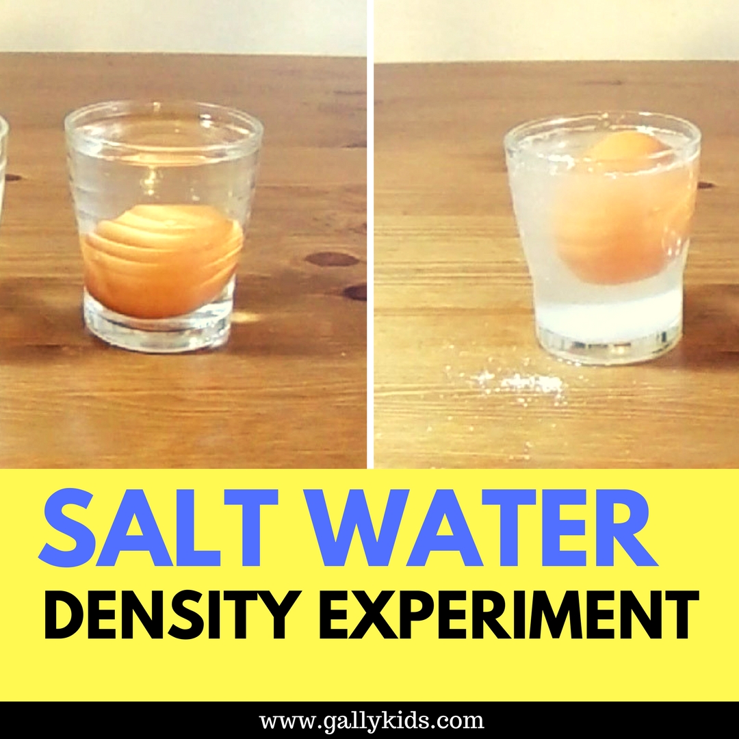 This is how you make an egg float - the experiment on salt water density.