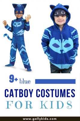 Catboy costume PJ Masks - the onesie is obviously perfect for a costume, but the jacket is just as cute. Pair it up with a blue sweatpants and it should look really nice.