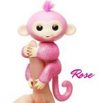 Rose Fingerling toy. Amazon exclusive, all glittery toy in pink.