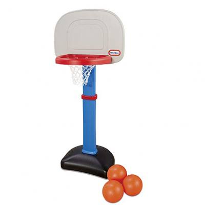 Classic basketball set for both indoor and outdoor play.